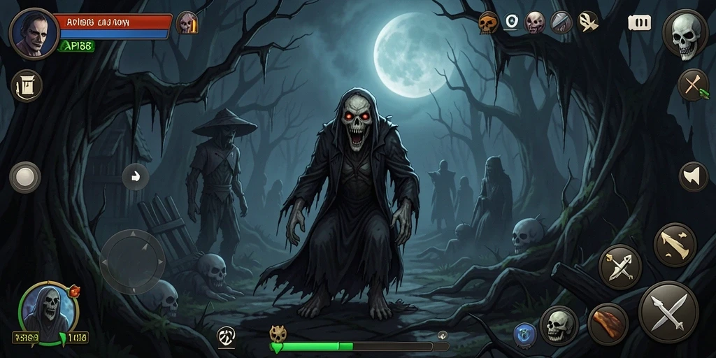 Tampilan gameplay horor yang menakutkan dan mencekam di API88.
