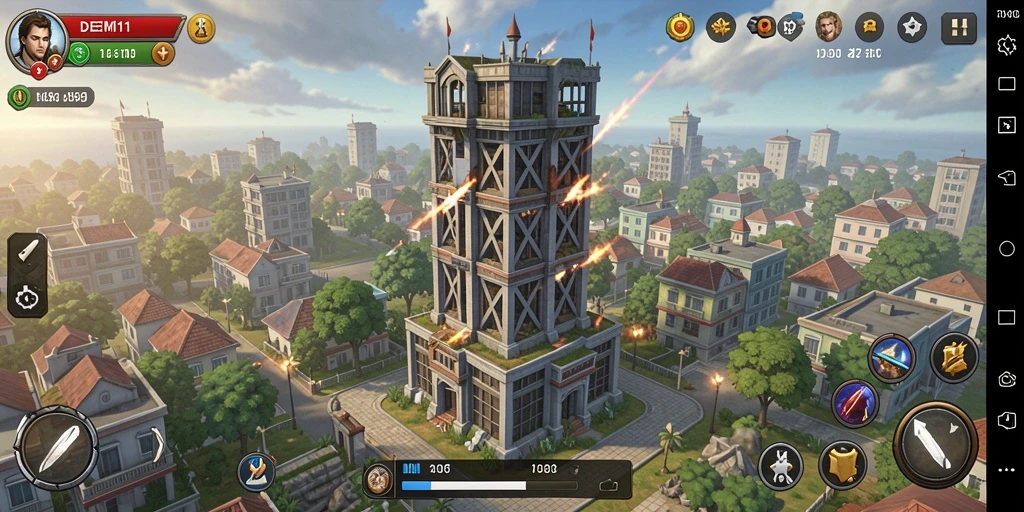 Gameplay menara pertahan yang menegangkan dan strategis.