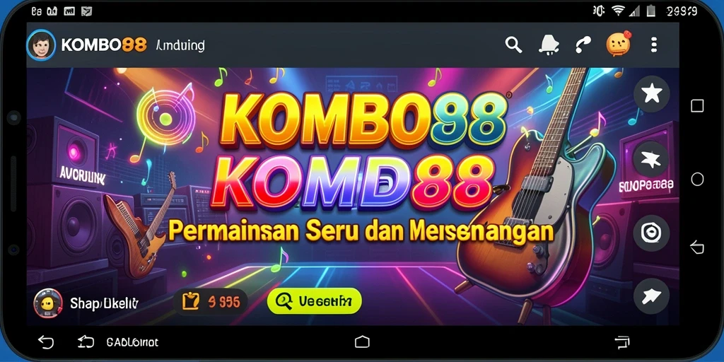 Tampilan gameplay KOMBO88 yang menampilkan keseruan bermain musik.