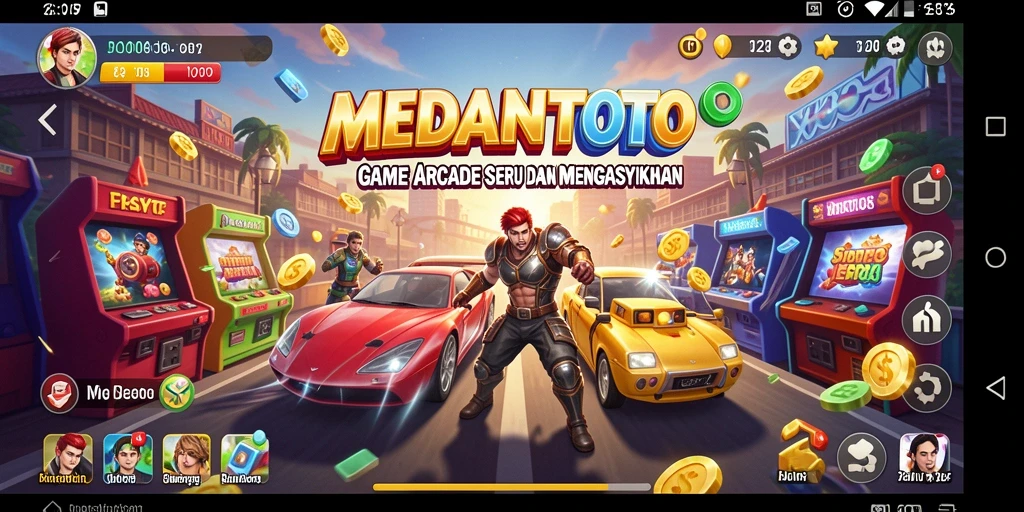 Tangkapan layar utama MEDANTOTO menampilkan aksi gameplay yang seru dan dinamis.
