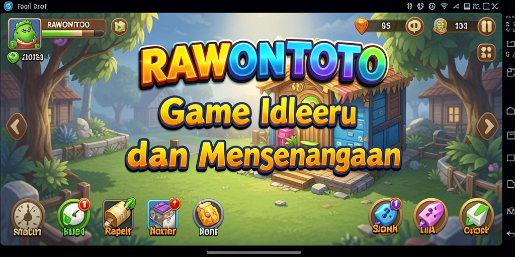 Screenshot gameplay RAWONTOTO yang menampilkan momen menarik dalam permainan Idle.