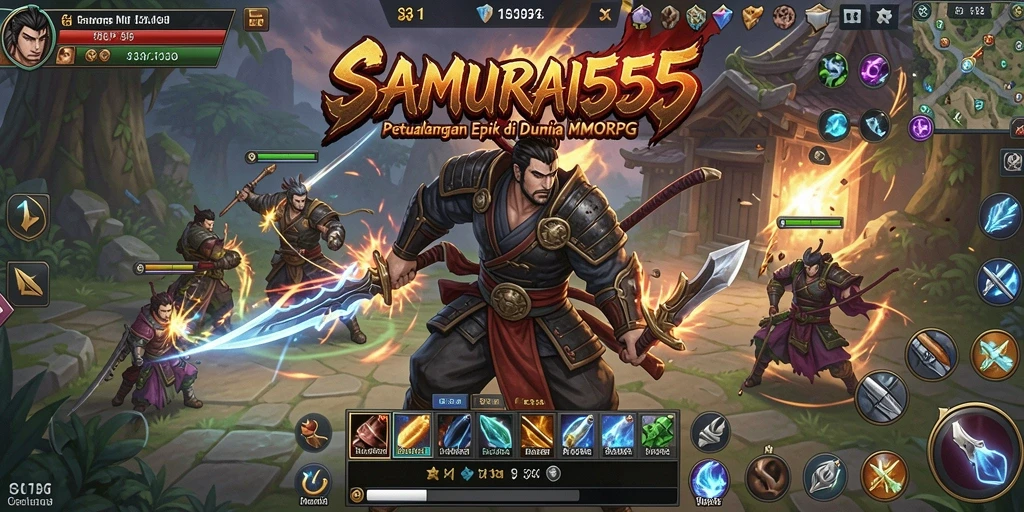 Tampilan menakjubkan dari dunia MMORPG di SAMURAI555.