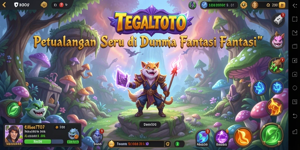 Gameplay seru TEGALTOTO dengan eksplorasi dunia petualangan.